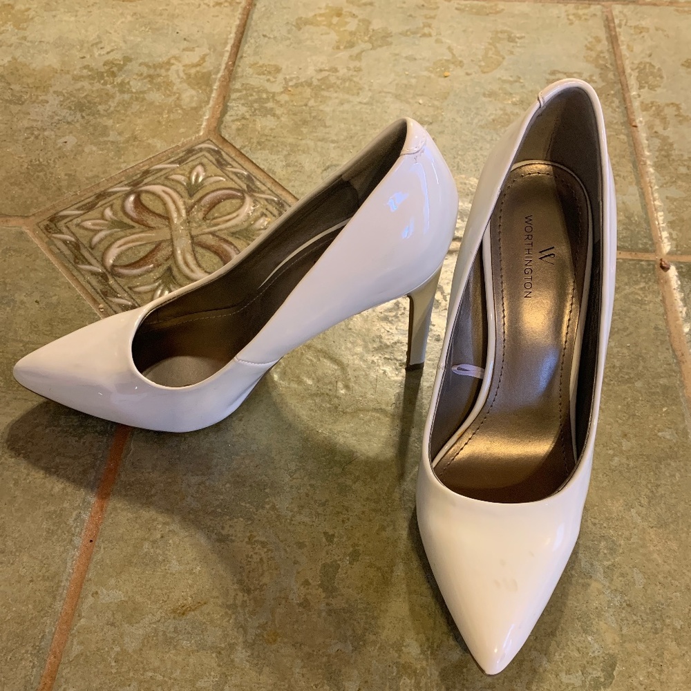 Worthington White Stilettos